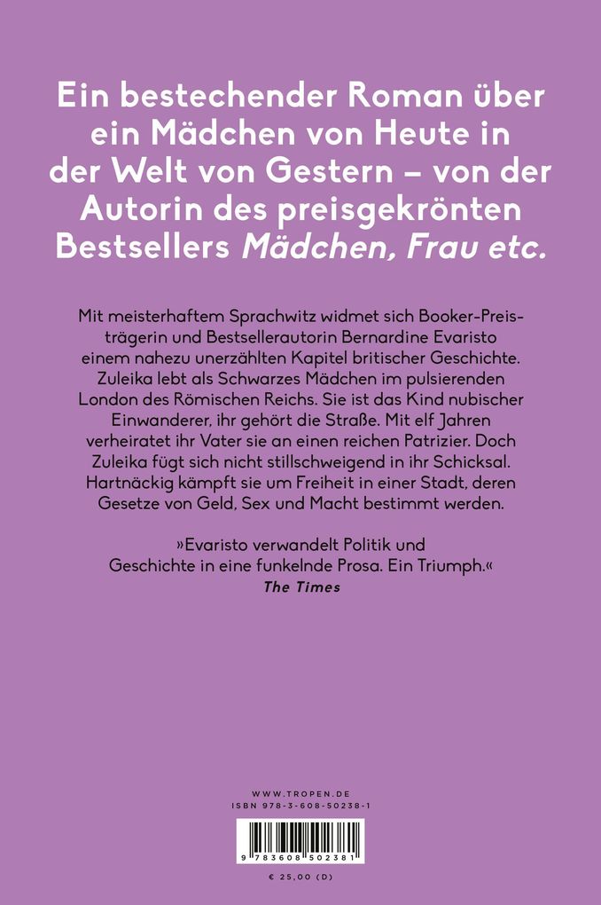 Weitere Ansicht: Zuleika | Bernardine Evaristo