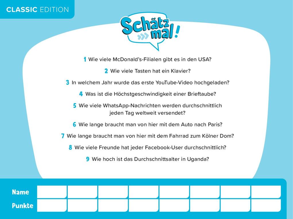 Weitere Ansicht: Schätz mal! Classic Edition