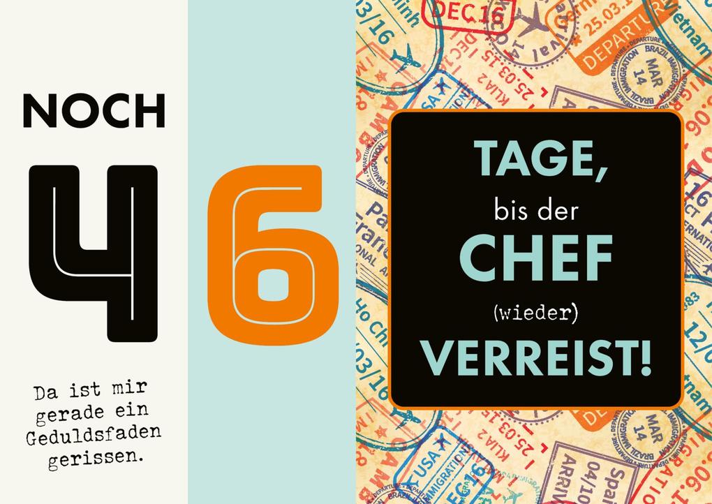 Weitere Ansicht: Countdown-Kalender für's Büro