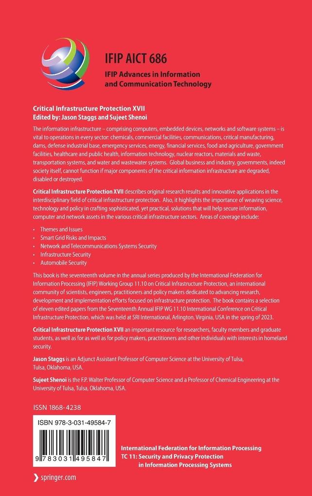 Weitere Ansicht: Critical Infrastructure Protection XVII