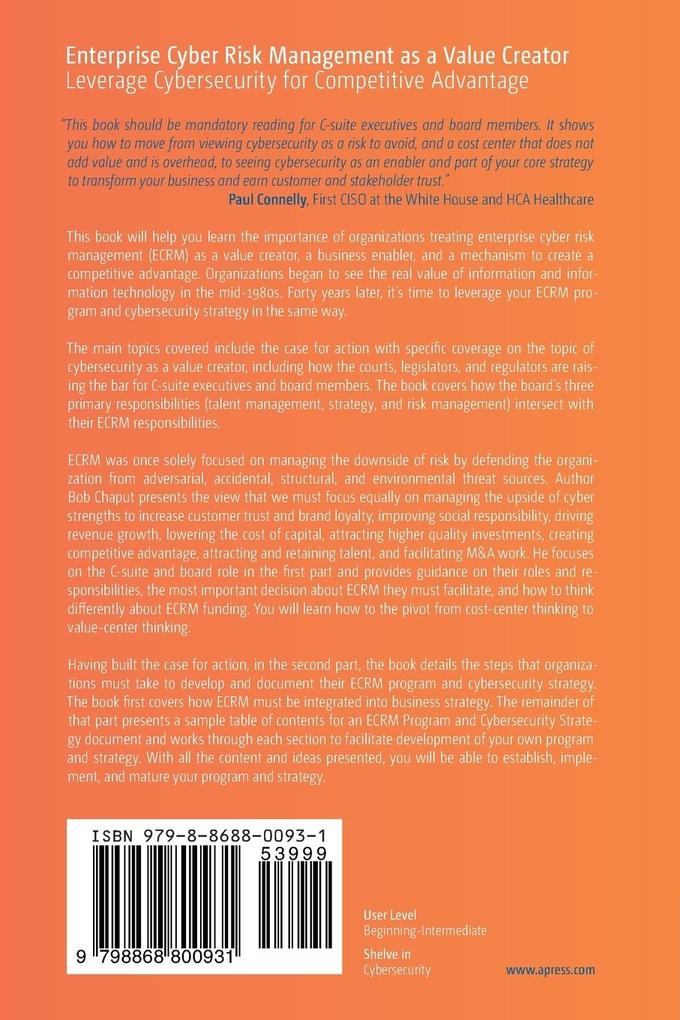 Weitere Ansicht: Enterprise Cyber Risk Management as a Value Creator | Bob Chaput