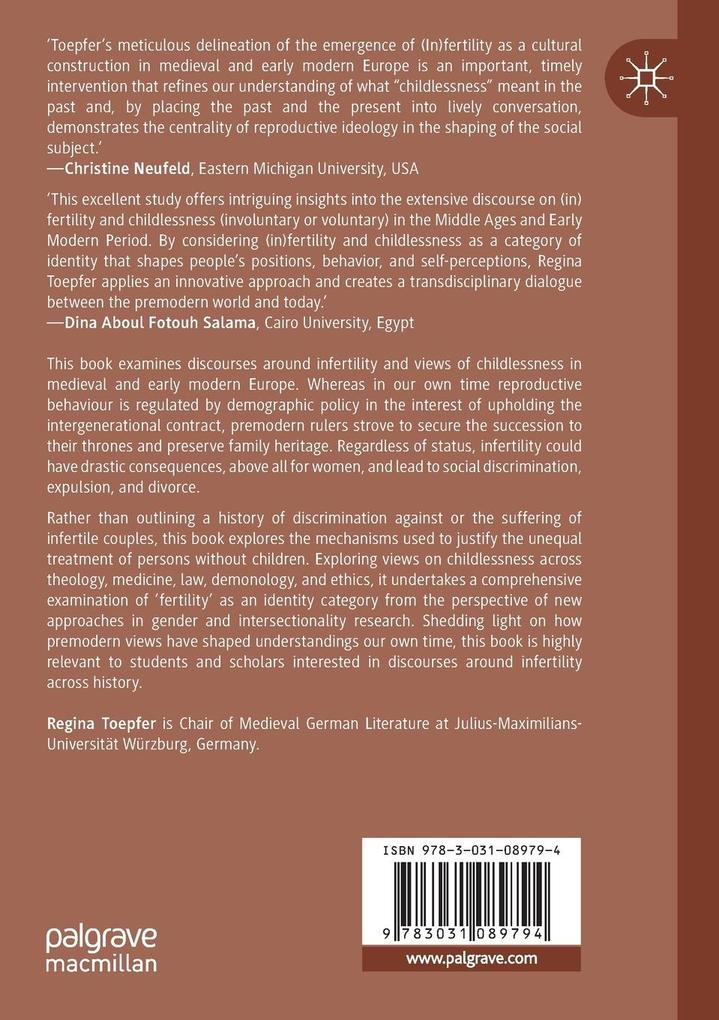Weitere Ansicht: Infertility in Medieval and Early Modern Europe | Regina Toepfer