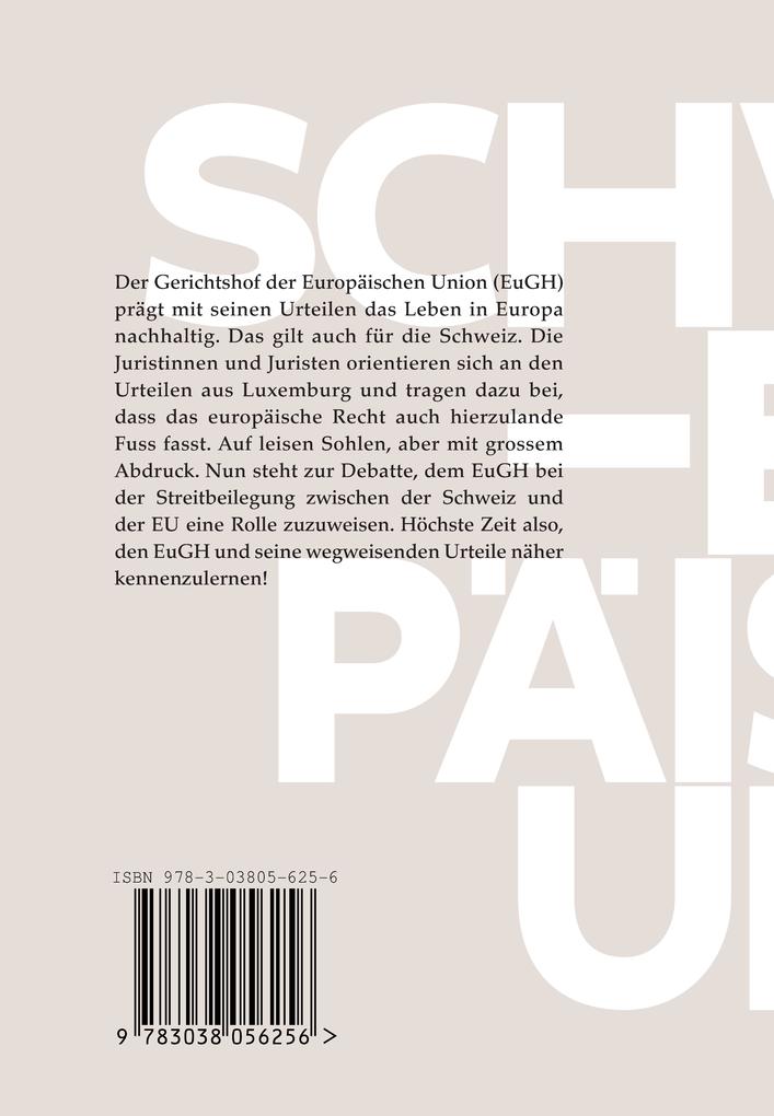 Weitere Ansicht: Der EuGH und die Schweiz | Matthias Oesch