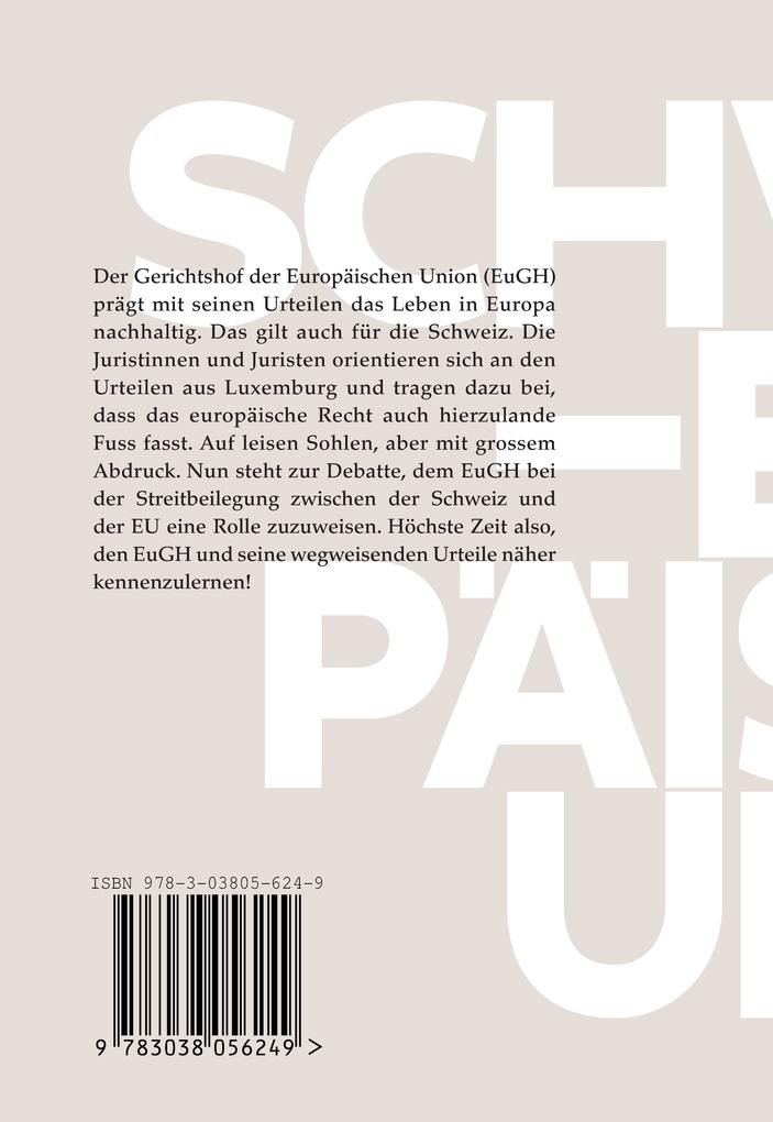 Weitere Ansicht: Der EuGH und die Schweiz | Matthias Oesch
