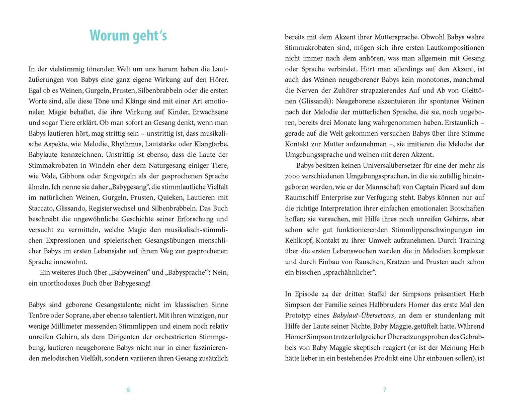 Weitere Ansicht: Babygesänge | Kathleen Wermke