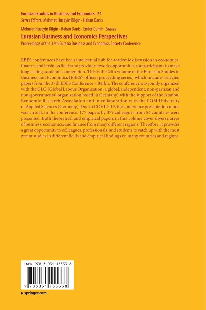 Weitere Ansicht: Eurasian Business and Economics Perspectives