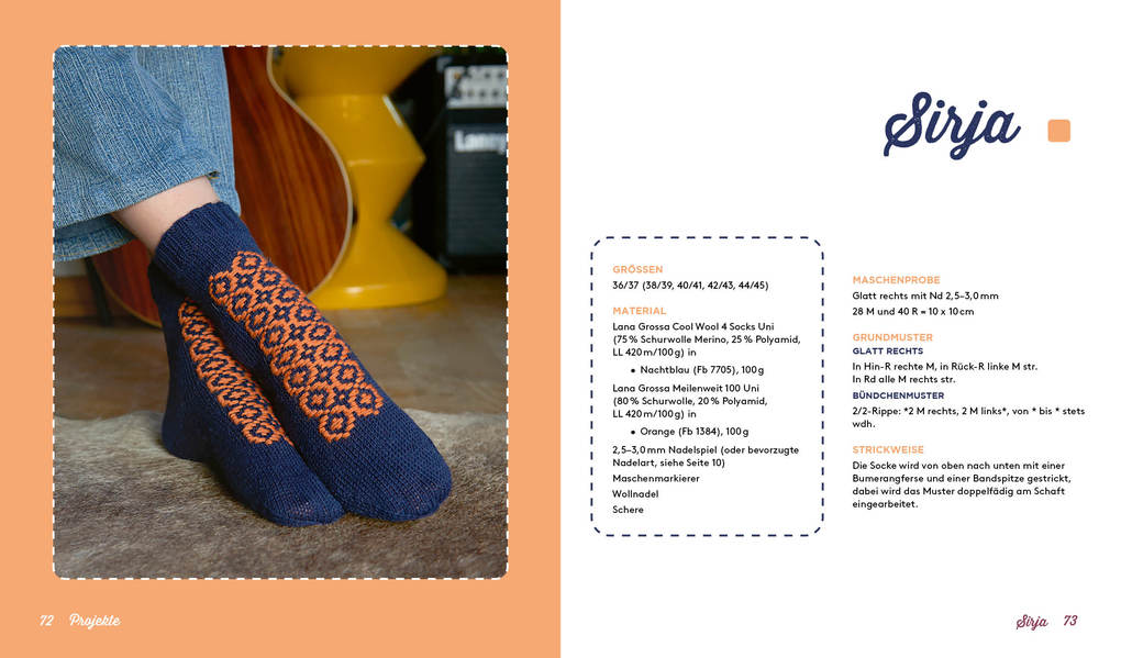 Weitere Ansicht: Roosimine-Socken stricken | Sarah Prieur