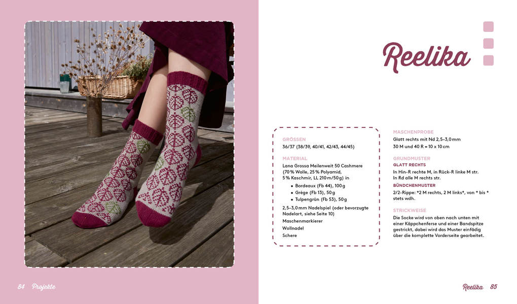 Weitere Ansicht: Roosimine-Socken stricken | Sarah Prieur
