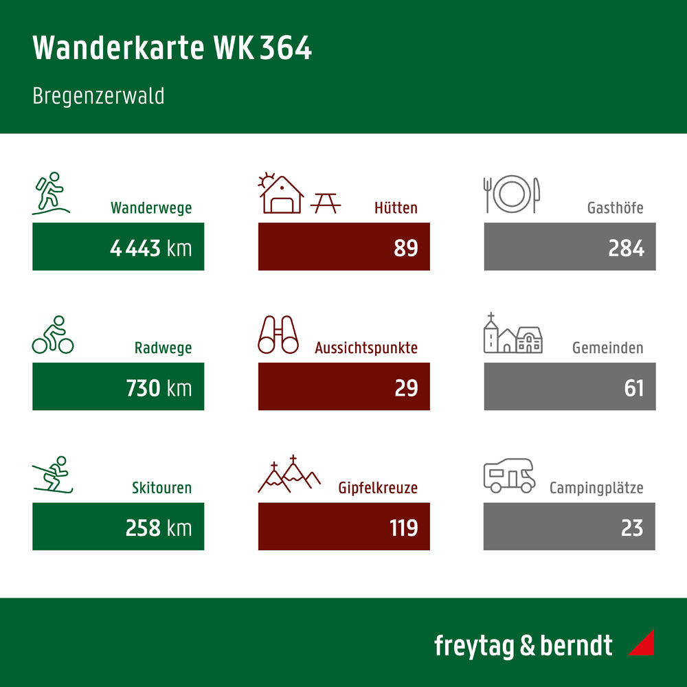 Weitere Ansicht: Bregenzerwald, Wander-, Rad- und Freizeitkarte 1:50.000