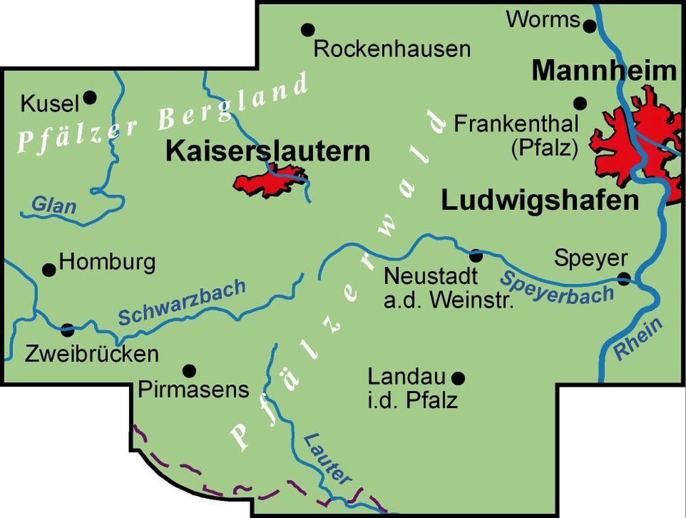Weitere Ansicht: BVA ADFC Regionalkarte Pfalz 1:75.000