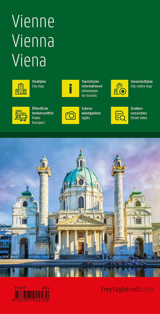 Weitere Ansicht: Wien, Stadtplan 1:25.000, freytag & berndt