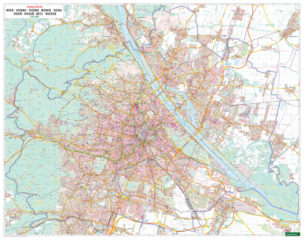 Weitere Ansicht: Wien, Stadtplan 1:25.000, freytag & berndt