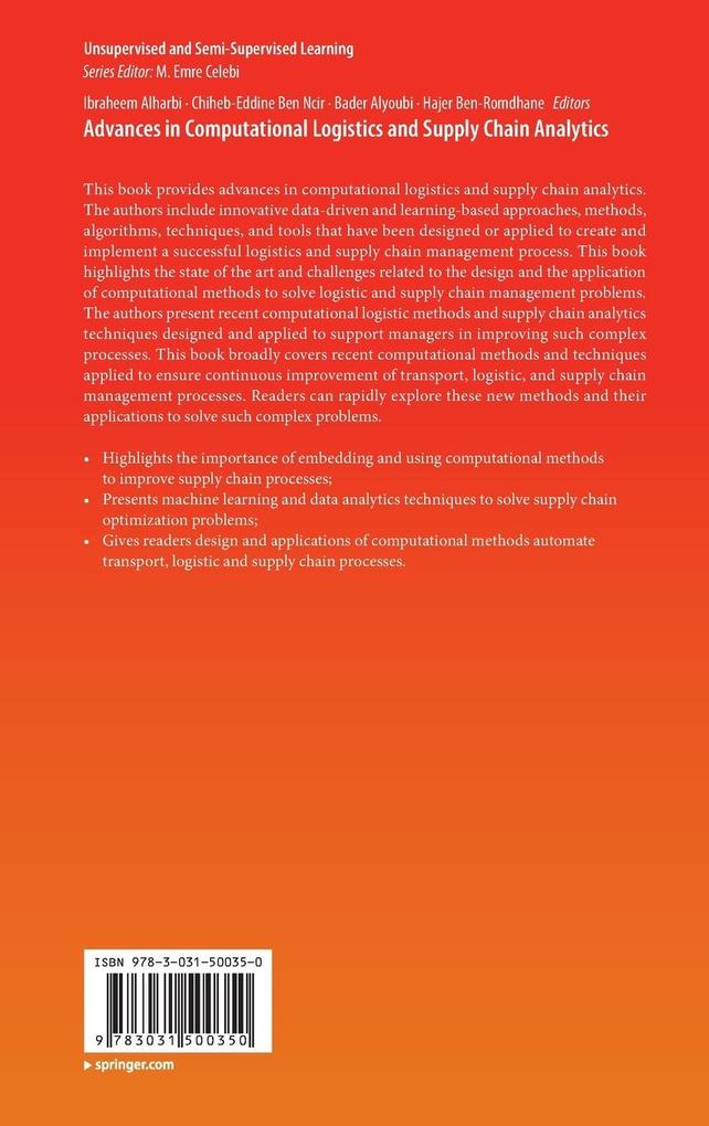 Weitere Ansicht: Advances in Computational Logistics and Supply Chain Analytics