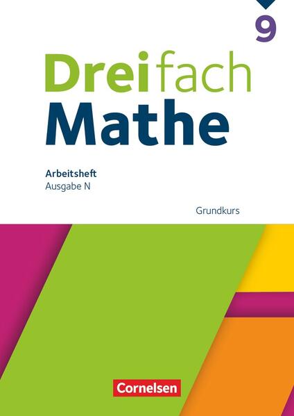 Produktbild: Dreifach Mathe 9. Schuljahr Grundkurs - Arbeitsheft mit Lösungen