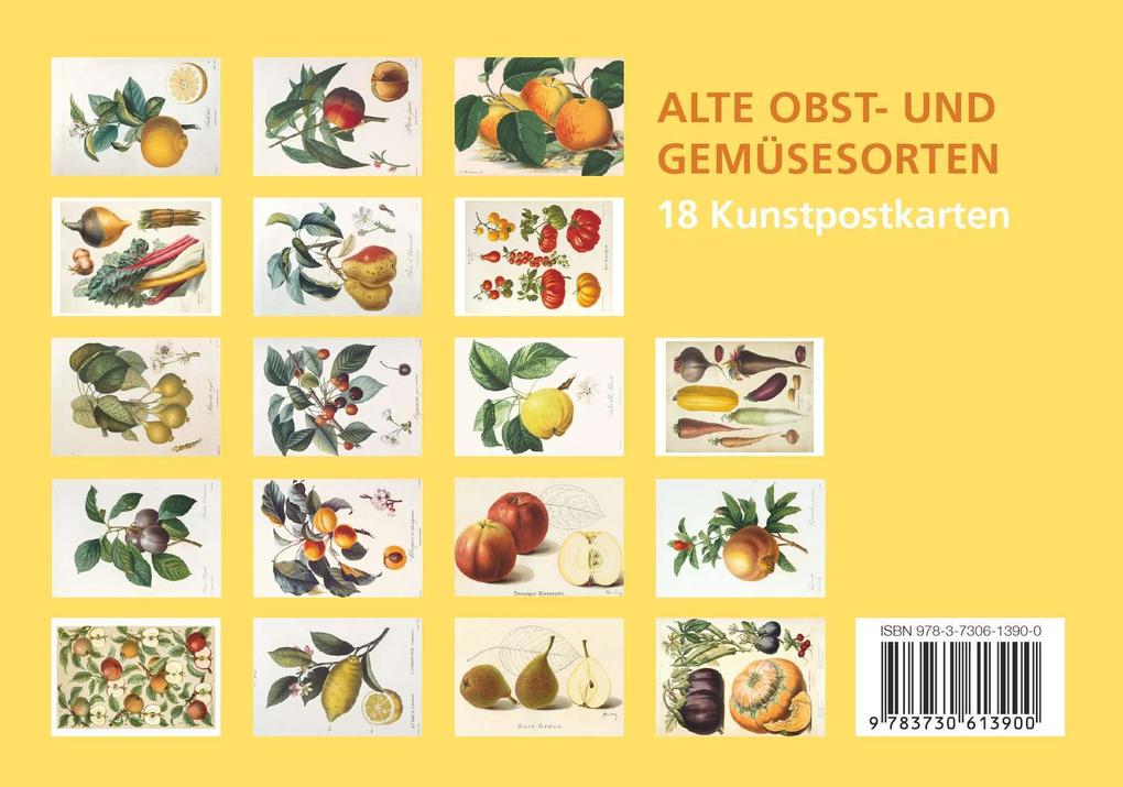 Weitere Ansicht: Postkarten-Set Alte Obst- und Gemüsesorten