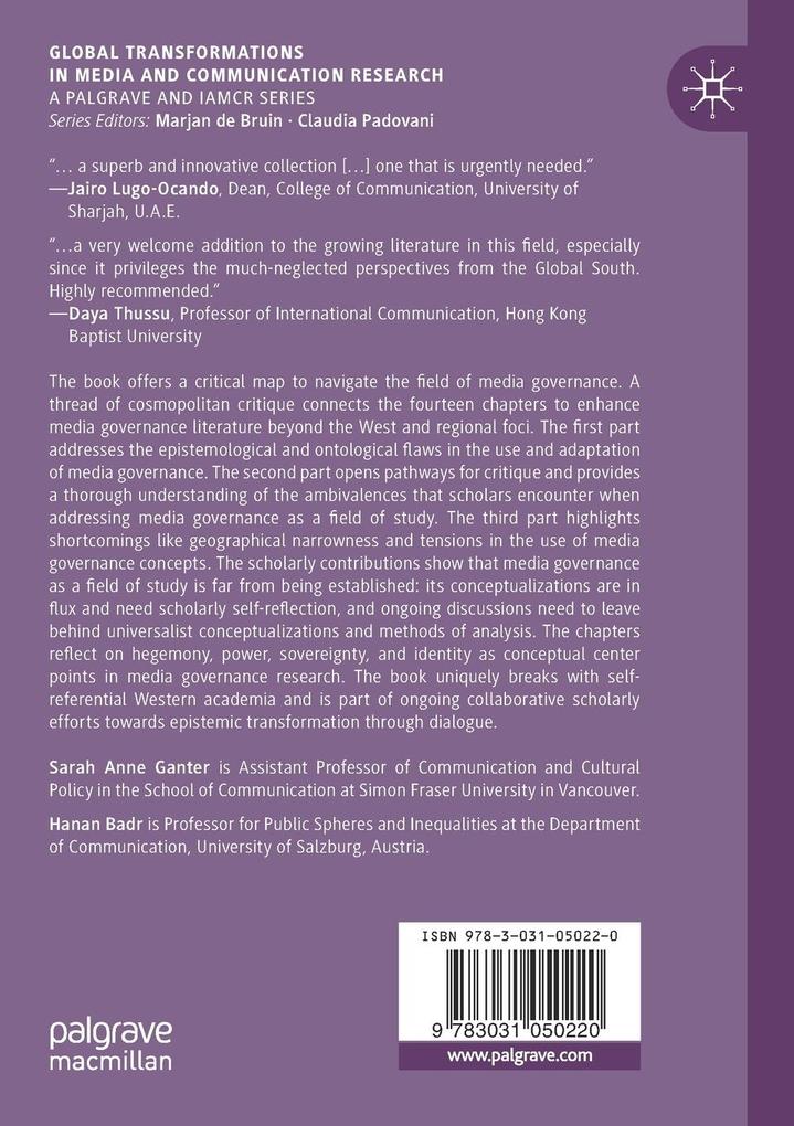 Weitere Ansicht: Media Governance