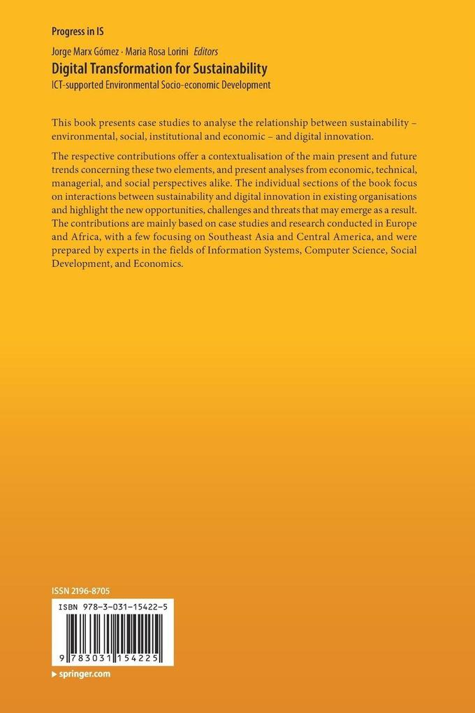 Weitere Ansicht: Digital Transformation for Sustainability