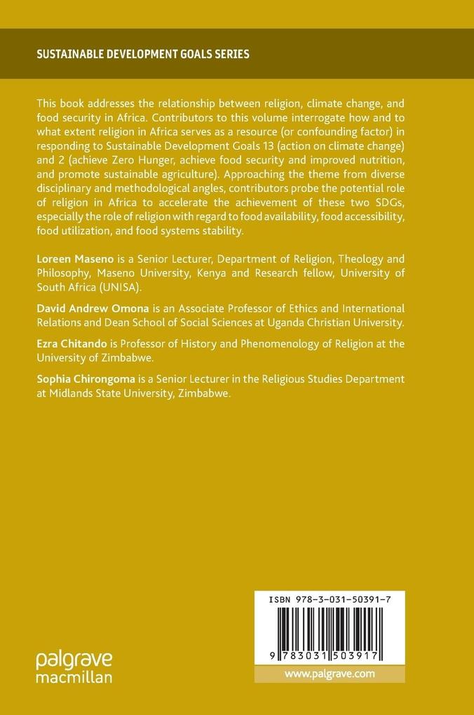 Weitere Ansicht: Religion, Climate Change, and Food Security in Africa