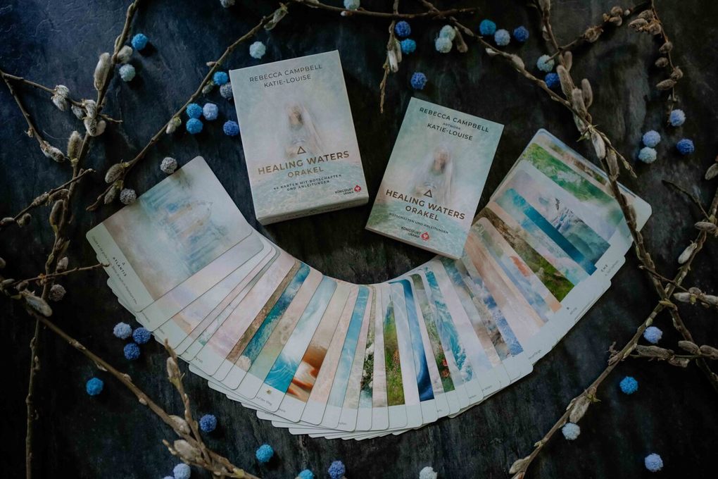 Weitere Ansicht: Healing Waters Orakel - 44 Karten mit Botschaften und Anleitungen | Rebecca Campbell