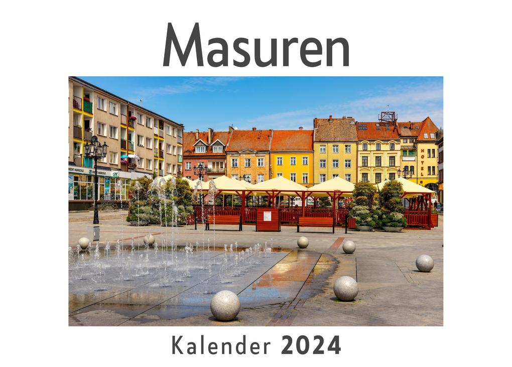 Produktbild: Masuren (Wandkalender 2024, Kalender DIN A4 quer, Monatskalender im Querformat mit Kalendarium, Das perfekte Geschenk) | Anna Müller
