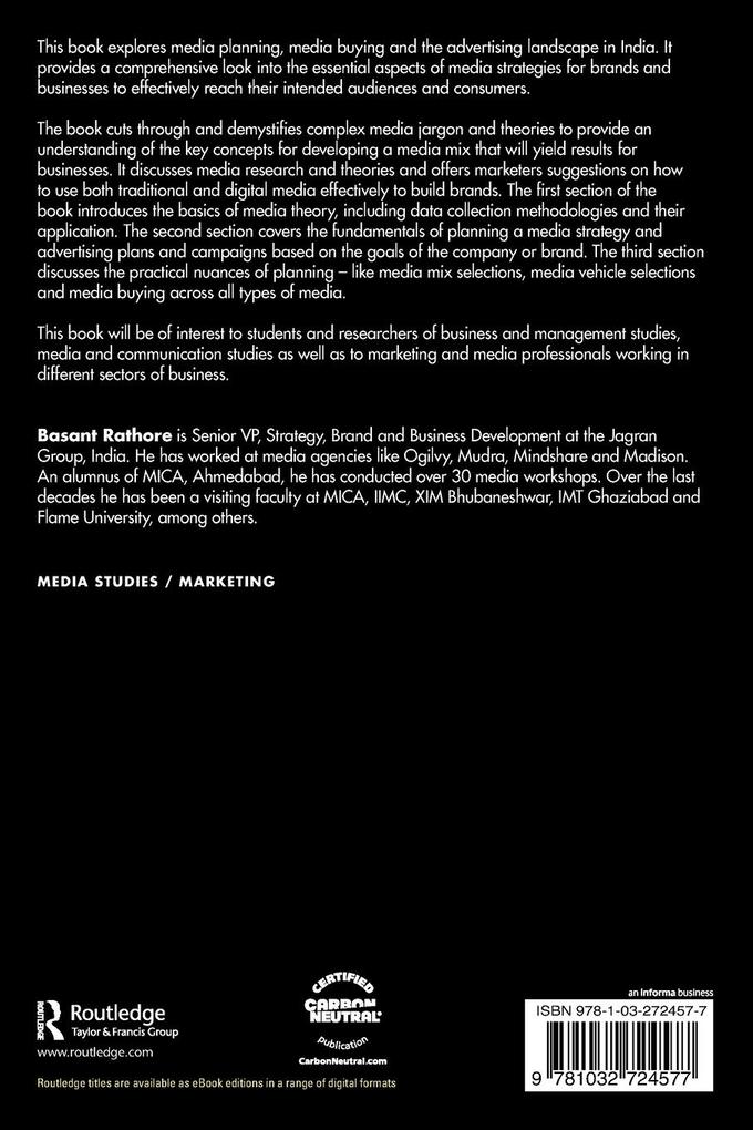 Weitere Ansicht: Strategic Media Planning and Buying | Basant Rathore