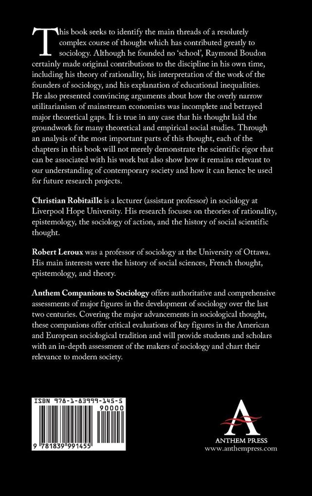 Weitere Ansicht: The Anthem Companion to Raymond Boudon