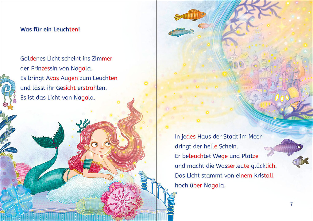 Weitere Ansicht: Leselöwen 2. Klasse - Die Meermädchen und der gestohlene Kristall | Barbara Rose