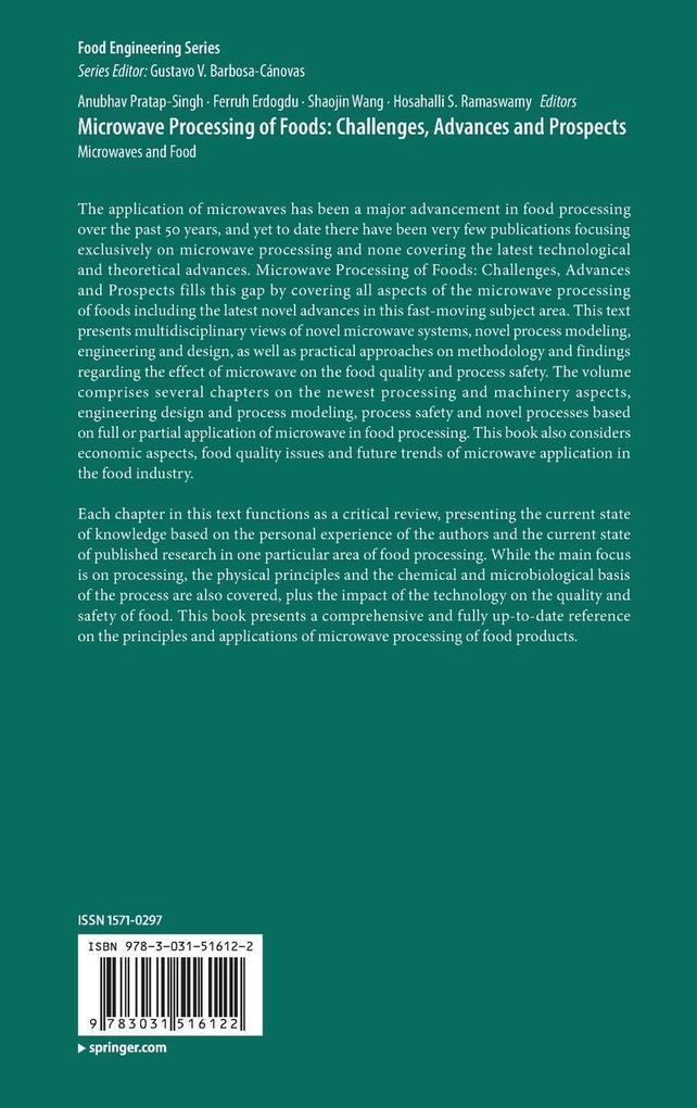 Weitere Ansicht: Microwave Processing of Foods: Challenges, Advances and Prospects