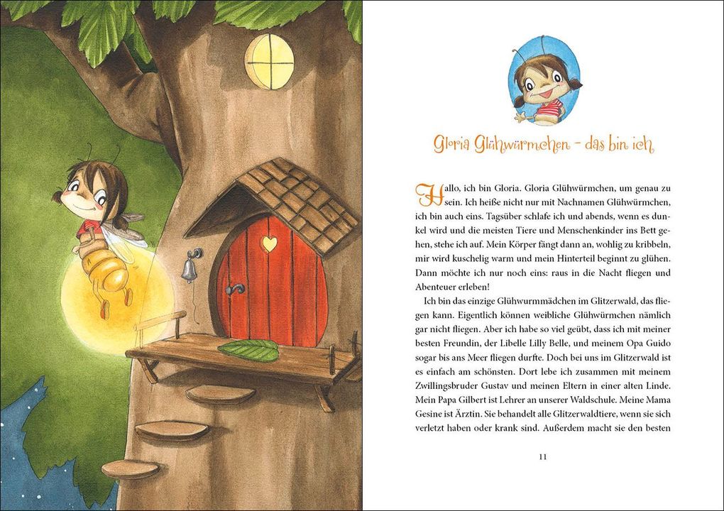 Weitere Ansicht: Gloria Glühwürmchen (Band 5) - Vorlesegeschichten für funkelnde Träume | Susanne Weber, Kirsten Vogel