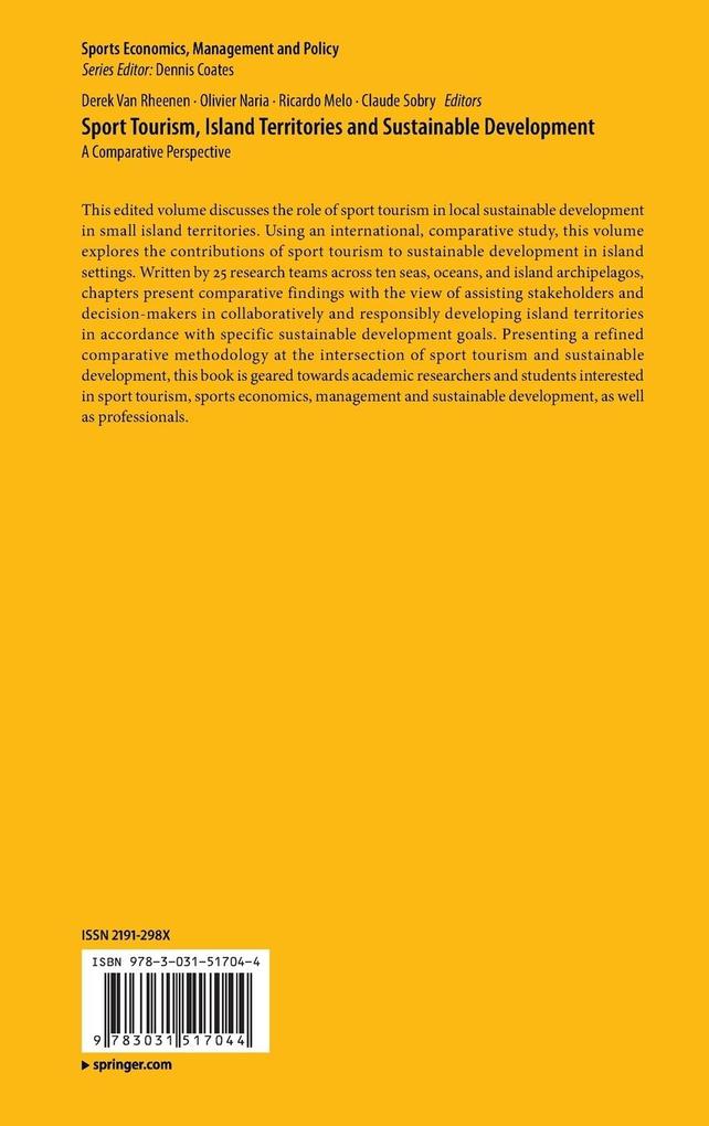 Weitere Ansicht: Sport Tourism, Island Territories and Sustainable Development