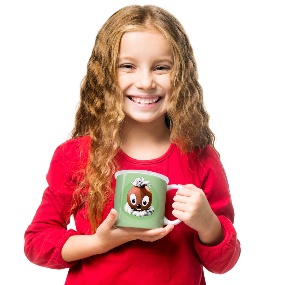 Weitere Ansicht: Trötsch Unser Sandmännchen Emailletasse Pittiplatsch