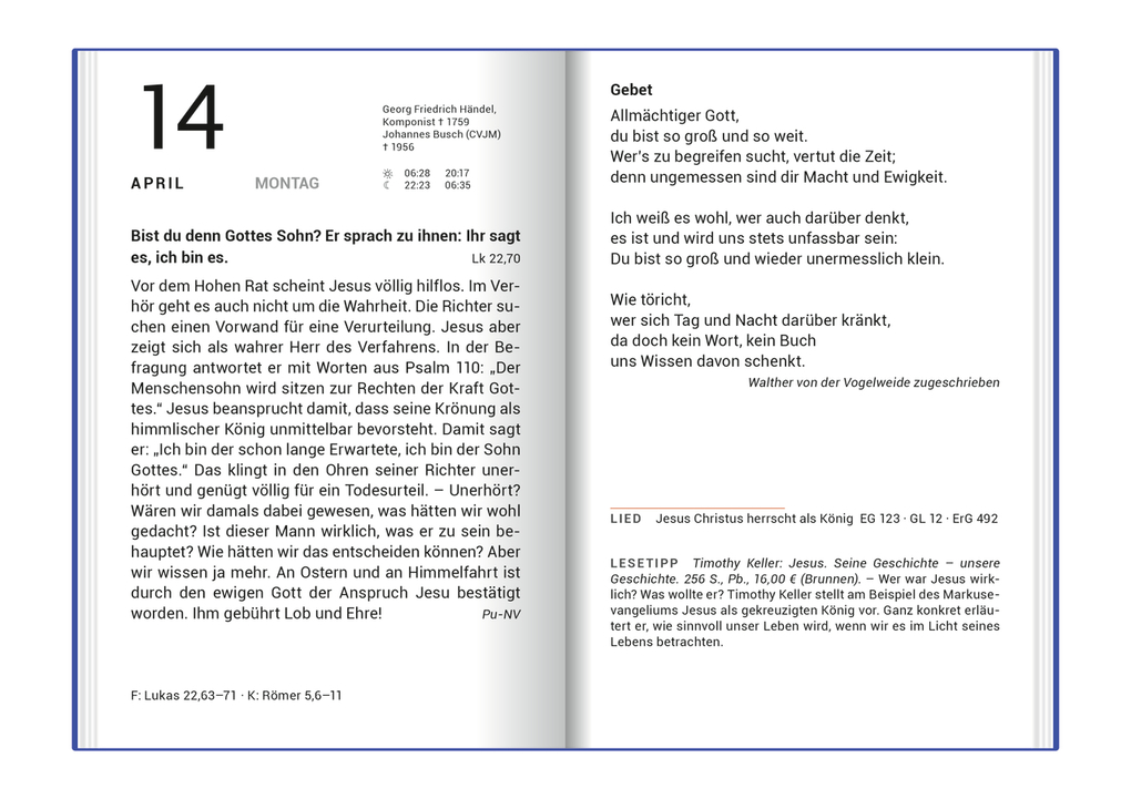 Weitere Ansicht: Neukirchener Kalender 2025 - Große Buchausgabe