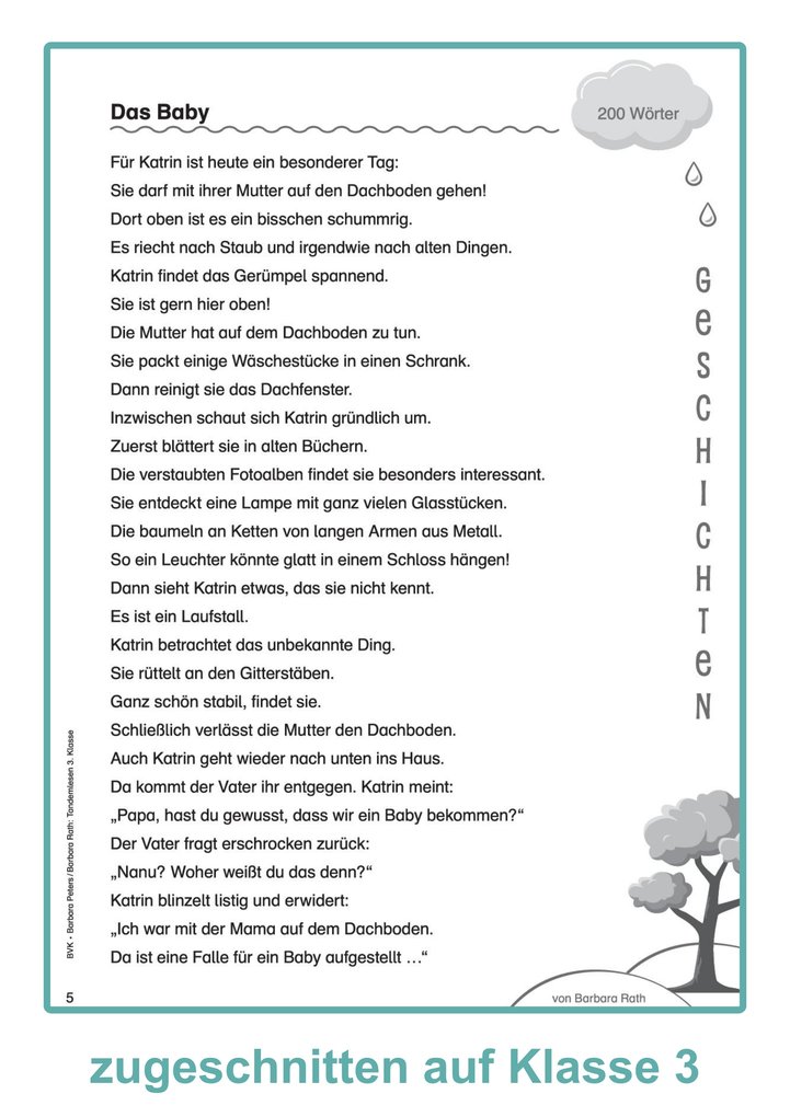 Weitere Ansicht: Tandemlesen 3. Klasse | Barbara Peters, Barbara Rath