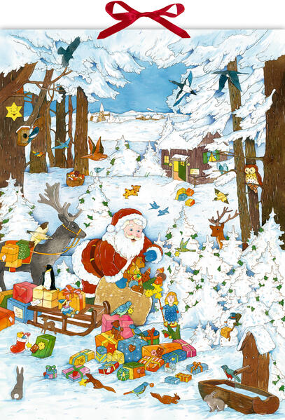 Produktbild: Wand-Adventskalender - Bescherung im Winterwald