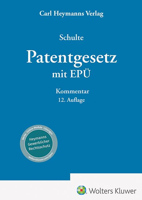 Produktbild: Patentgesetz mit Europäischem Patentübereinkommen