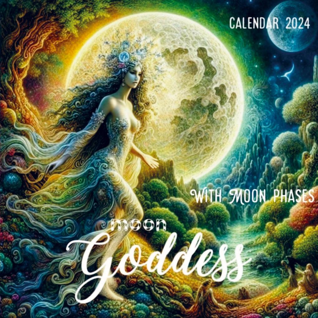 Produktbild: Moon Goddess with Moon phases | Liana J. F. Romeijn
