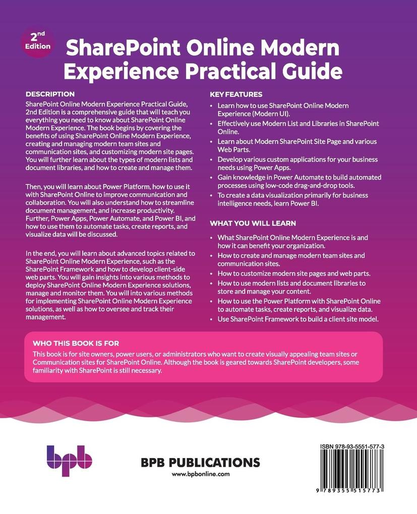 Weitere Ansicht: SharePoint Online Modern Experience Practical Guide | Bijay Kumar Sahoo