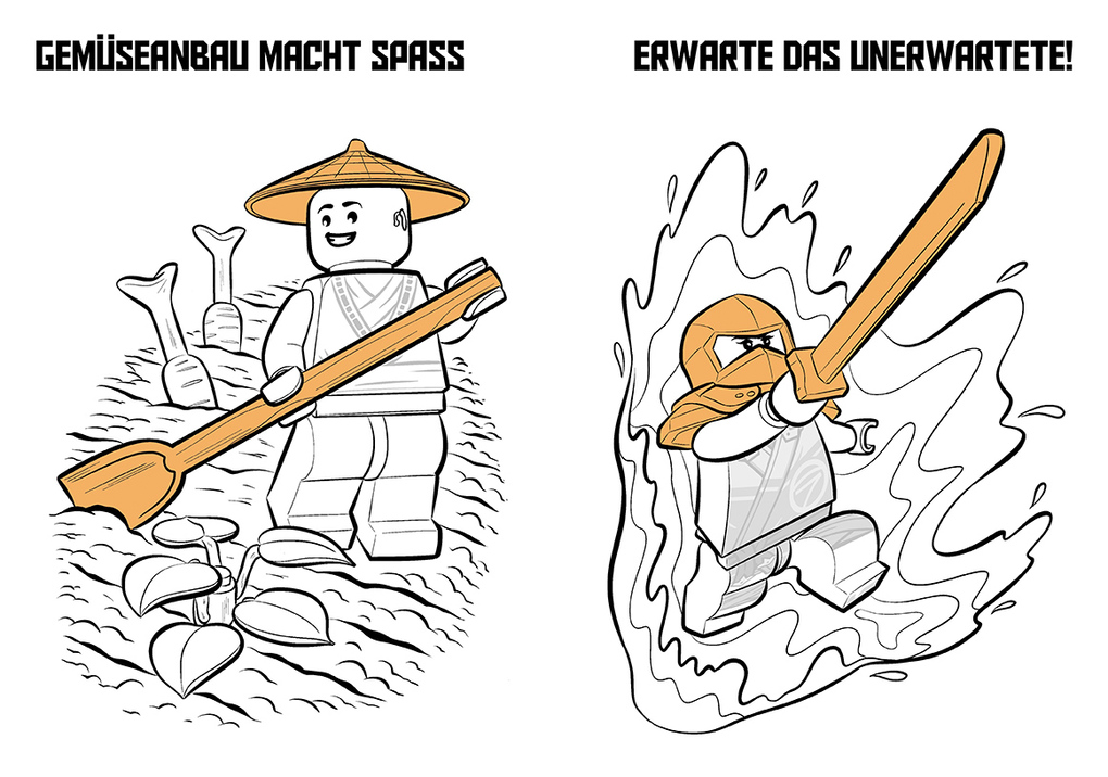 Weitere Ansicht: LEGO® NINJAGO® - Neon-Malspass