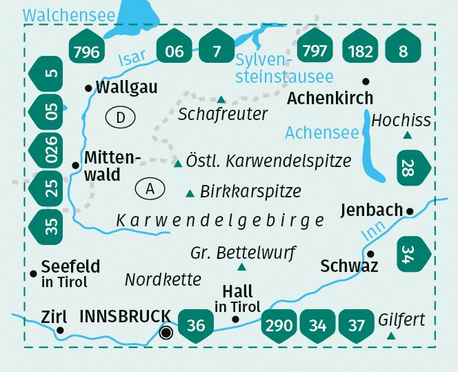 Weitere Ansicht: KOMPASS Wanderkarte 26 Karwendelgebirge 1:50.000