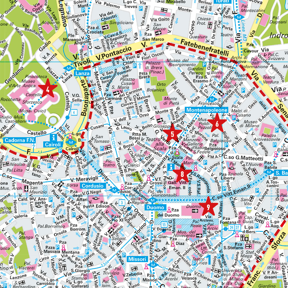 Weitere Ansicht: MARCO POLO Cityplan Mailand 1:12.000