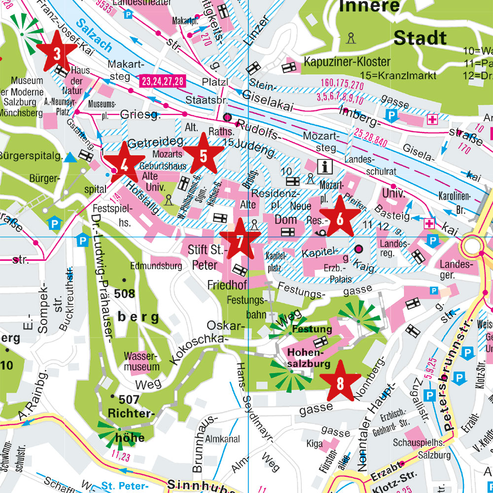 Weitere Ansicht: MARCO POLO Cityplan Salzburg 1:12.000