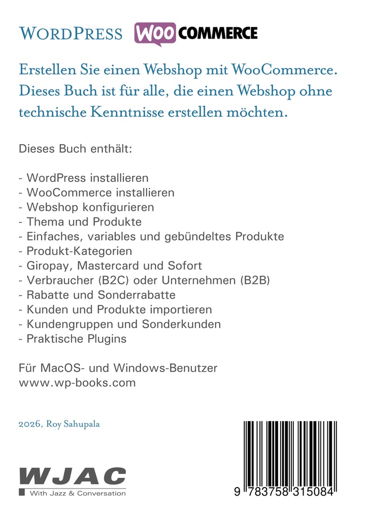 Weitere Ansicht: WordPress WooCommerce | Roy Sahupala