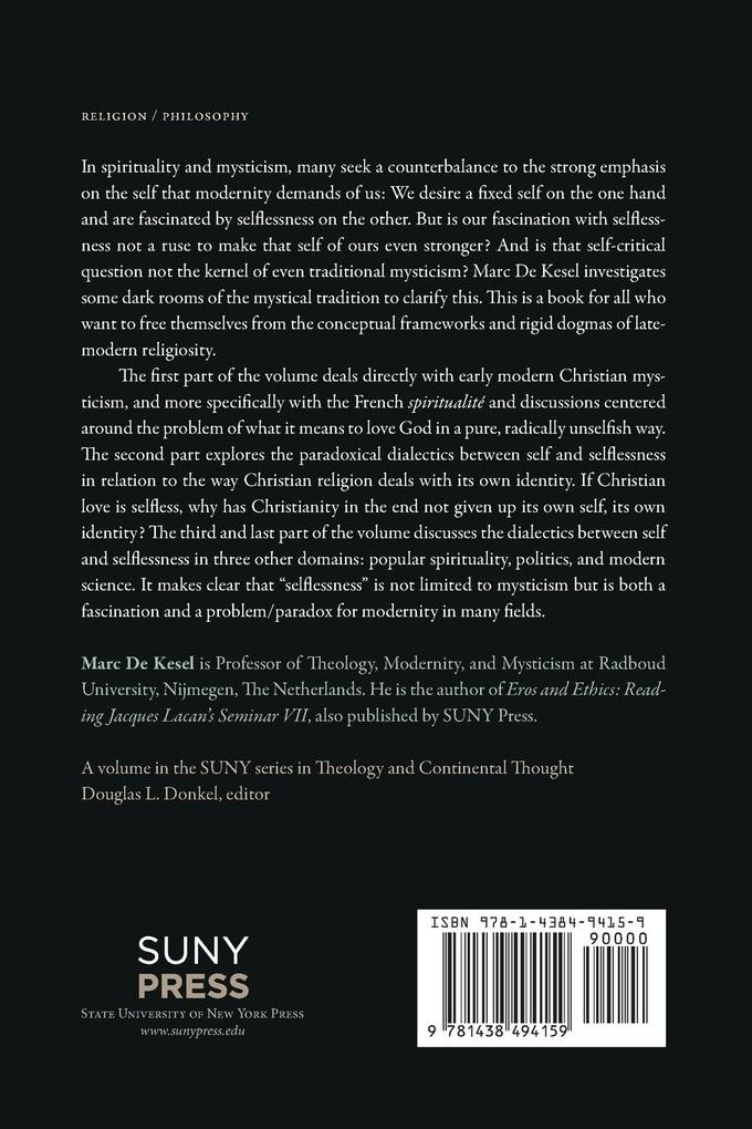 Weitere Ansicht: Effacing the Self | Marc De Kesel