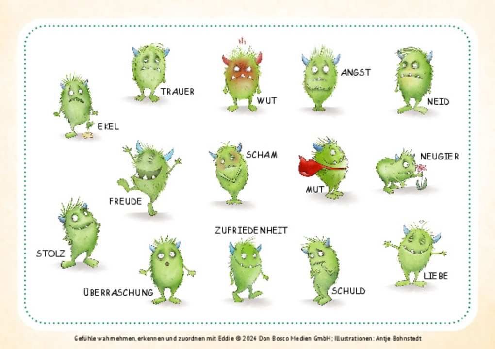 Weitere Ansicht: Gefühle wahrnehmen, beschreiben und zuordnen mit Eddie | Antje Bohnstedt