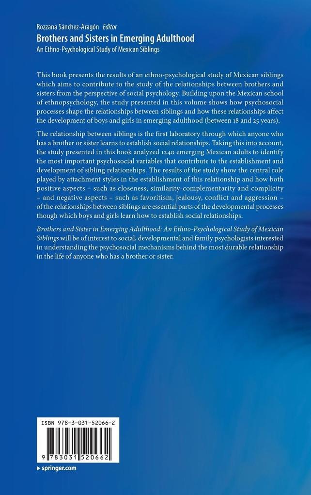Weitere Ansicht: Brothers and Sisters in Emerging Adulthood