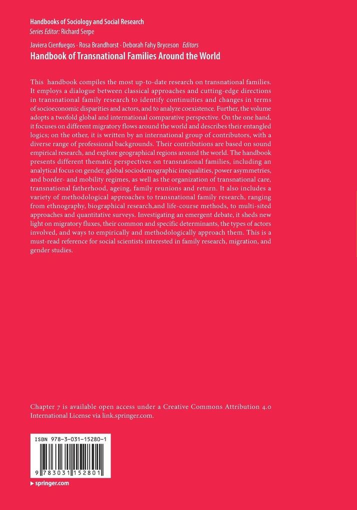 Weitere Ansicht: Handbook of Transnational Families Around the World