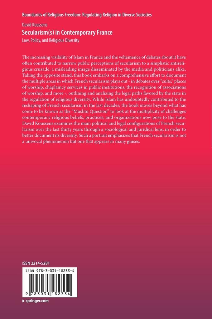 Weitere Ansicht: Secularism(s) in Contemporary France | David Koussens