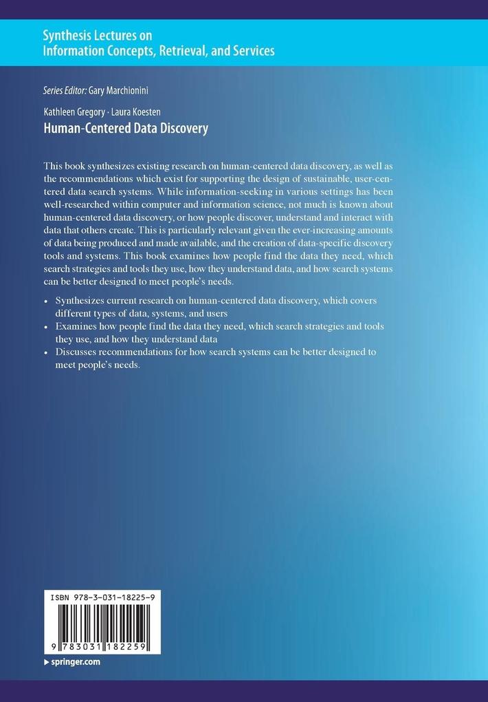 Weitere Ansicht: Human-Centered Data Discovery | Kathleen Gregory, Laura Koesten