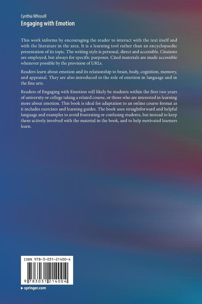 Weitere Ansicht: Engaging with Emotion | Cynthia Whissell