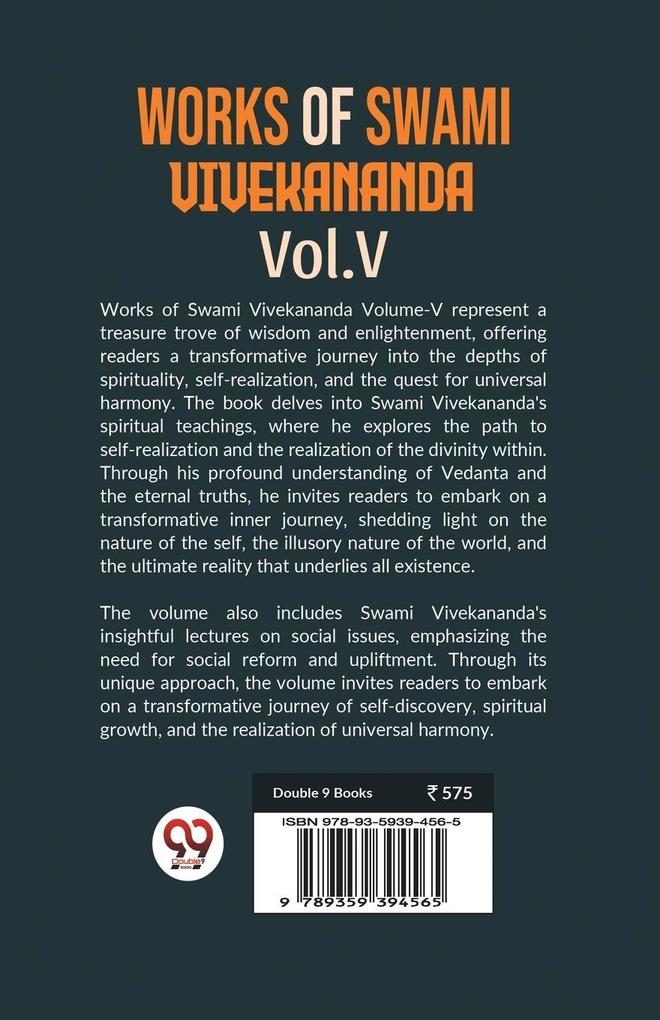 Weitere Ansicht: Works Of Swami Vivekananda Vol. V | Swami Vivekananda